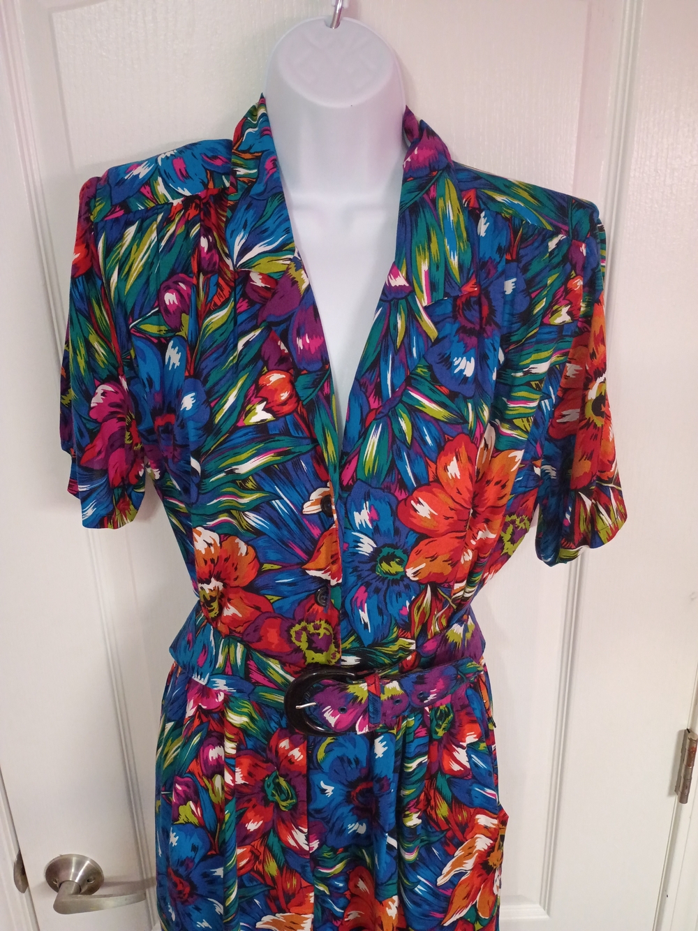 80's Tropical Shorts Romper With Pockets 😁